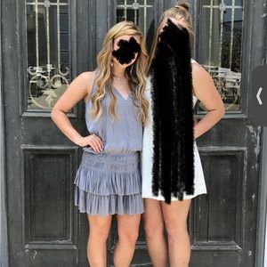 Pleated mini dress